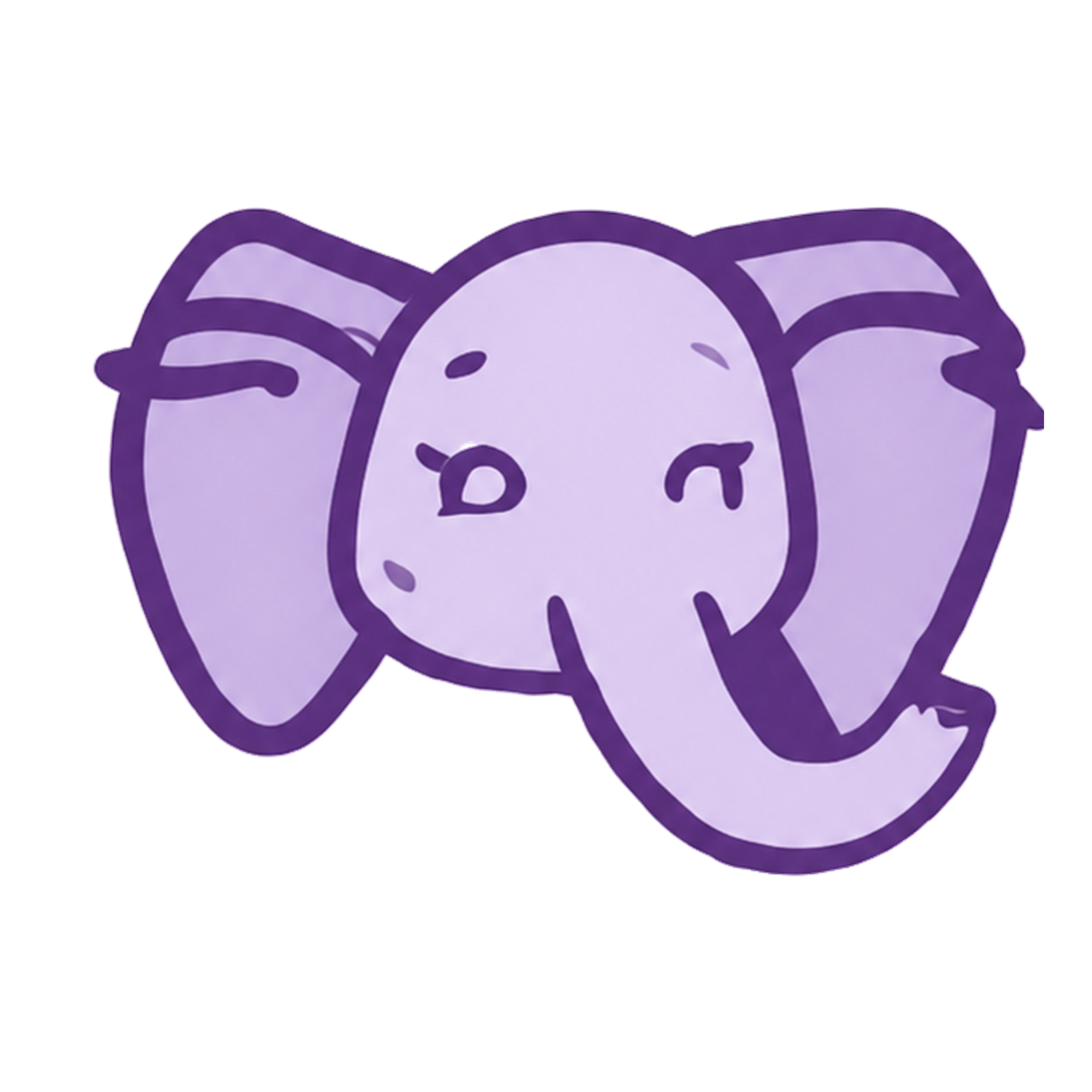 Elefante roxo, símbolo da Hellô